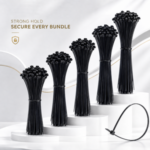 Abrazaderas de Cable Autoblocantes PA66 de 4 Pulgadas, <span class=keywords><strong>Correas</strong></span> de Nailon Resistentes a la Intemperie de 4*100 mm, Resistencia a la Tracción de 40 LB, Abrazaderas Industriales de Alto Impacto - Product Image 5