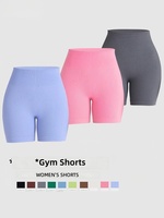 Shorts de yoga et cyclisme côtelés sans coutures, respirants, taille haute, coupe ajustée élastique, effet ventre plat et rehausseur de fessiers, pour le fitness et le sport