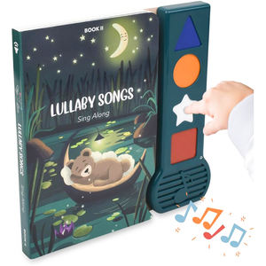 Haute Qualité Berceuse Chansons Sound Board Livre Enfants <span class=keywords><strong>Comptine</strong></span> Bedtime Story Audio Papier et Carton Produit D'impression - Product Image 1
