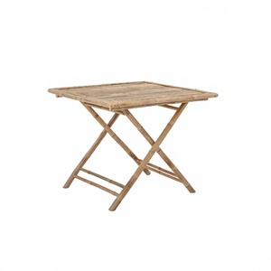 Bamboo Outdoor <b>Table</b> Natural Color Durable Design for <b>Garden</b> Use - Product Image 5