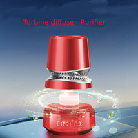 Diffuseur d'air de voiture solaire de luxe avec lumières LED colorées Rafraîchisseur d'air intelligent et huile essentielle de parfum