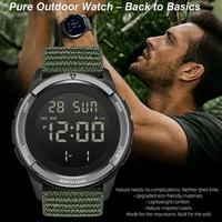Montre de sport multifonctionnelle pour homme NORTH EDGE TERRAX, lumineuse, étanche 50 m, bracelet en nylon, pour aventures en plein air