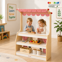 COMPANY Meubles Montessori modernes en bois pour la maternelle, comptoir de jeu de rôle pour la garderie