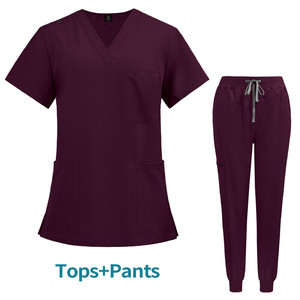 2026 Damen Krankenschwester Krankenhausuniform Spandex Stretch Modische Uniformen Anzug <span class=keywords><strong>Spa</strong></span> Salon Beauty Scrub Uniform <span class=keywords><strong>Set</strong></span> - Product Image 6