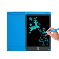 Tablette de dessin numérique LCD 12 pouces avec cadre en plastique ABS - Bloc-notes éducatif pour enfants et adultes