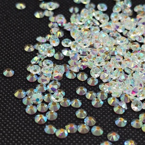 Cristales de Zirconia Cúbica 3D Sueltos, Planos, Sin Fijación <span class=keywords><strong>en</strong></span> Caliente, 16 Facetas, Redondos, para Pegar, Suministros para Arte de <span class=keywords><strong>Uñas</strong></span>, Ecológicos - Product Image 5