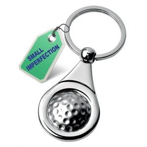 PORTACHIAVI "GOLF" Llaveros Metálicos con Reverso Pulido - Product Image 1