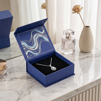 Boîte cadeau magnétique de luxe avec insert en mousse EVA, logo personnalisé imprimé, boîte cadeau d'entreprise pour bijoux, montres, parfums, emballage