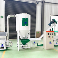 Machine de fabrication de granulés d'aliments pour animaux de petite taille 300-500 kg/h, unité durable pour la production de granulés d'aliments pour volailles et porcs