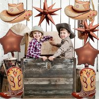 Nouvel ensemble de ballons Cowboy 2027 – Série Western Cowboy – Kit d'arche de ballons – Décoration de fête Cowgirl et Cow Boy