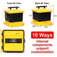 Boîte de distribution portable personnalisée, étanche IP67, avec prise 220-440V pour utilisation industrielle en extérieur