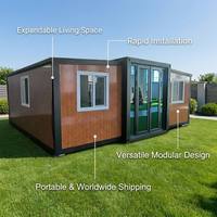 Maison conteneur en acier préfabriquée extensible et pliable de 20 pieds avec un design moderne, facile à assembler et à transporter pour une utilisation hôtelière