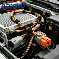 Harnais de câblage BeiXing A00076 personnalisé à 6 broches, connecteur allemand blindé en nylon IP67 12V, âme en cuivre, résistant aux chocs, compatible avec le climatiseur de voiture