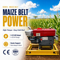 Moteur diesel monocylindre à démarrage au pied, 4 temps, 20 CV, refroidi par eau, Euro 3, ZH1115, pompe à moteur, roulement, garantie 1 an