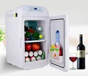 <span class=keywords><strong>Mini</strong></span> nevera de coche eléctrica portátil de doble zona de 28L DC 12V/24V AC220V/240V caja enfriadora de semiconductores congelador con función de refrigeración - Product Image 1