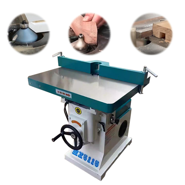 MX5115 Woodworking Vertical Single-Axis Router Wood Edge Trimmer Slotting Machine Multifunctional 18000r/min 2.2kw