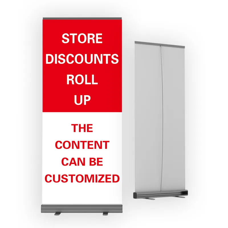 Intrekbare En Eenvoudig Te Installeren Reclame Banner Stand Promotionele Reclame Display Stand