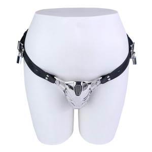 Jaula de <span class=keywords><strong>Castidad</strong></span> para <span class=keywords><strong>Hombre</strong></span> FX-NK9034, Diseño de Cápsula Espacial, Acero Inoxidable, con Cinturón Bloqueable, Pantalones de <span class=keywords><strong>Castidad</strong></span> para Abstinencia Masculina - Product Image 4