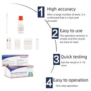 Kit de <span class=keywords><strong>test</strong></span> CPV et kit de <span class=keywords><strong>test</strong></span> canin CPV, kit de <span class=keywords><strong>test</strong></span> du <span class=keywords><strong>parvovirus</strong></span> pour chiens, détection vétérinaire rapide en 5 à 10 minutes, VetioraDx - Product Image 3