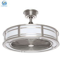 Ventilateur de plafond avec lumière D047, avec télécommande, 23 pouces, 3 couleurs, ventilateur de plafond en cristal, ventilateurs de plafond personnalisés avec lumières