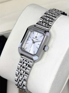 New waterproof gold steel band ladies' fashionable style <b>watch</b> - student quartz square wristwatch - Product Image 1