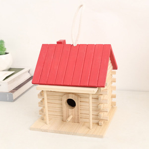 Accesorio para Pájaros, Nido de Madera Maciza para Pájaros, Comedero para Pájaros de Jardín al Aire Libre, Casa para Insectos - Product Image 5
