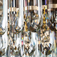 Lustre moderne en cristal pour la maison, les mariages, les hôtels, lustre de luxe pour salon, salle à manger, base en métal, luminaire de plafond en cristal