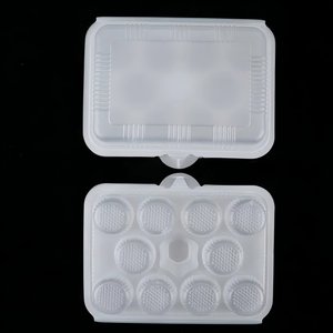 Bandeja de 10 compartimentos para Xiaolongbao con tapa, tipo concha, para llevar, contenedor desechable de PP para Shaomai, dumplings al vapor y dim sum - Product Image 5