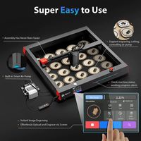 Graveur laser Algolaser Delta 22W avec assistance pneumatique intégrée |   Machine de découpe de métaux revêtus, d'acrylique et de bois