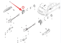 Nouvelle serrure de porte avant droite SWM Shineray X30, matériau métallique de haute qualité, correspondant parfaitement aux spécifications d'origine de l'usine