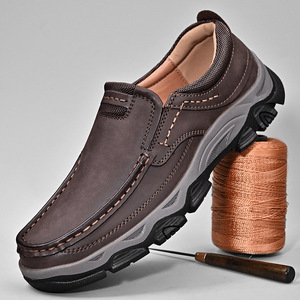 <span class=keywords><strong>Mocasines</strong></span> de Talla Grande para Hombre (Tallas 40-50), Zapatos de Trabajo para Exteriores, Parte Superior de Microfibra, Antideslizantes, con Amortiguación, Suela Suave, Sin Cordones, Casuales - Product Image 1