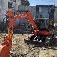 KUBOTA U20 2 tonnes 95% nouveau japonais original avec EPA,CE agricole utilisé Kubota20 pelle pour creuser