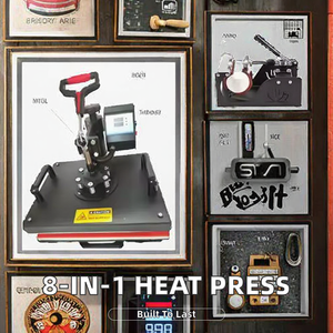 Máquina de Prensa de Calor Combinada para Tazas y Artículos de Sublimación 110V/220V, Máquina de Transferencia 8 en 1 para Impresión de Prendas - Product Image 4
