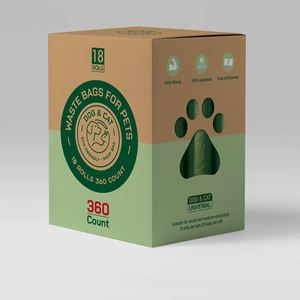 Wholesale Custom Logo Dog Poop Bags Corn Starch Compostable Waste Garbage <b>Rolls</b> Biodegradable Leak Proof Made From Plastic - Product Image 1
