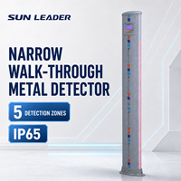 Détecteur de métaux à passage traversant SUN LEADER OEM/ODM 5 zones, indice de protection IP65, durable, fournisseur d'usine du Guangdong pour les marchés mondiaux