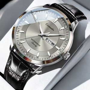 Men's Quartz Watch, Skeletonized, Waterproof, Luminous, Double <b>Calendar</b> - Product Image 2