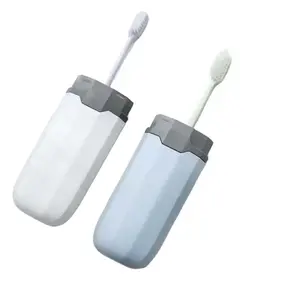 Brosse à dents portable pour voyage en plein air, boîte de rangement pour la maison, accessoires de salle de bains, couverture de brosse à dents de camping, 1 pièce