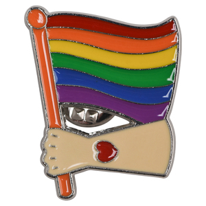 ของชำร่วยงานเลี้ยงเฉลิมฉลองความภาคภูมิใจ LGBTQ  เข็มกลัดเคลือบเงา  ป้ายติดเสื้อ  ป้ายกลม  ปุ่มรูปธงสีรุ้ง  เข็มกลัดธงสัญลักษณ์ความภาคภูมิใจของเกย์และเลสเบี้ยน - Product Image 5