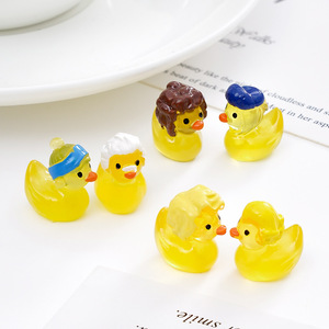 Nuevo producto de KI yuewus, la linda y luminosa figura de patito amarillo, un accesorio decorativo colgante para bricolaje. - Product Image 2