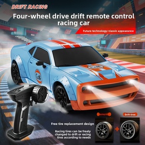 Auto <span class=keywords><strong>RC</strong></span> 4WD Dodge <span class=keywords><strong>Drift</strong></span> Cross-border, Modello in Scala 1:20 Blu Golfo, Famosa su Internet, con Controllo Acceleratore e Caricabatterie Colorato per Esperti - Product Image 4