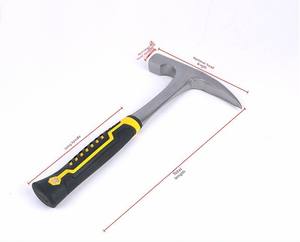 <span class=keywords><strong>Pioche</strong></span> portable en acier pur pour travaux extérieurs avec poignée antidérapante TPR, marteau diamanté de 32 cm pour jardinage, agriculture et bricolage - Product Image 5