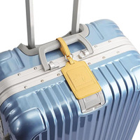 Étiquette à bagages haut de gamme anti-perte avec carte d'embarquement et logo de marque, personnalisable en gros