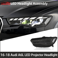 Ensemble de phares à LED de style Hoch Edition avec feux de jour à LED et clignotants séquentiels pour Audi A6L C7 2016-2018