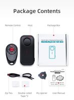 Alarme antivol durable IP66 pour voiture et vélo, son 113 dB, chargement USB, télécommande, 3 tonalités de klaxon, détection 10 m, système d'alarme triaxial