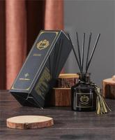 Prix bon marché huile de parfum sans feu parfum diffuseur de parfum noir roseau ensemble de parfum avec boîtes d'emballage
