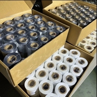 Ruban en résine argentée 110 mm x 300 m, ruban de transfert thermique haute densité pour imprimantes à codes-barres