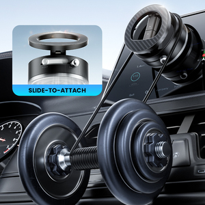 Tất cả các kim loại ba trục chân không từ không thấm nước xe & Bàn giữ điện thoại 2025 mới Hợp kim nhôm chuyển hướng - Product Image 6