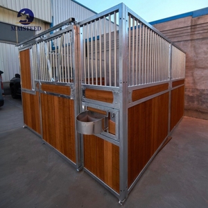 Paneles de Acero Galvanizado para Establos de Caballos, Establos Portátiles Prefabricados para Exteriores con Techo para Uso Temporal - Product Image 5