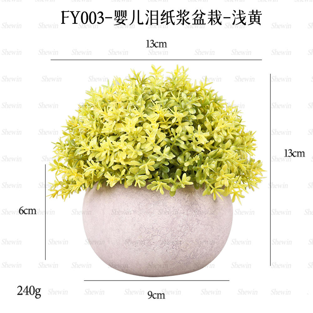 Plante en pot de pulpe de larmes de bébé (jaune)