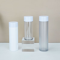 Conteneur en PET à parois épaisses de 30 ml, 50 ml, 100 ml pour crèmes cosmétiques et soins de la peau avec couleur et logo personnalisables